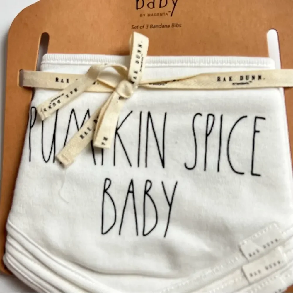 Rae Dunn Baby Graphic Three Bandana Bibs